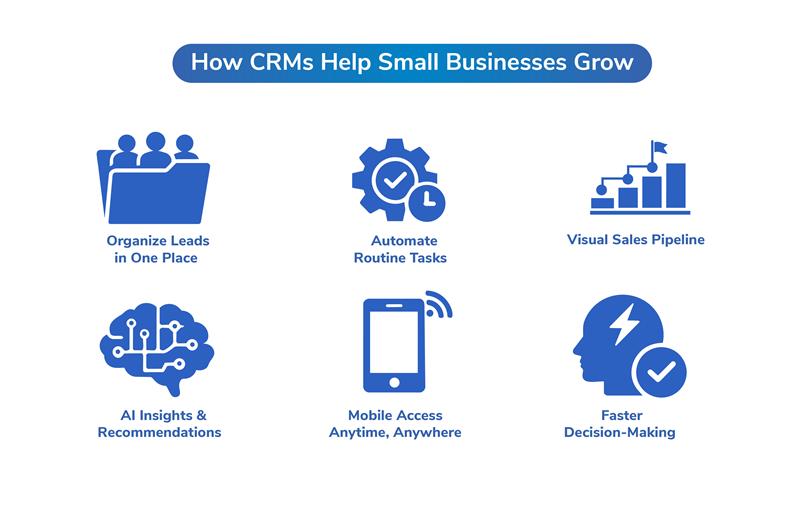  How CRMs Help Small Businesses Grow 