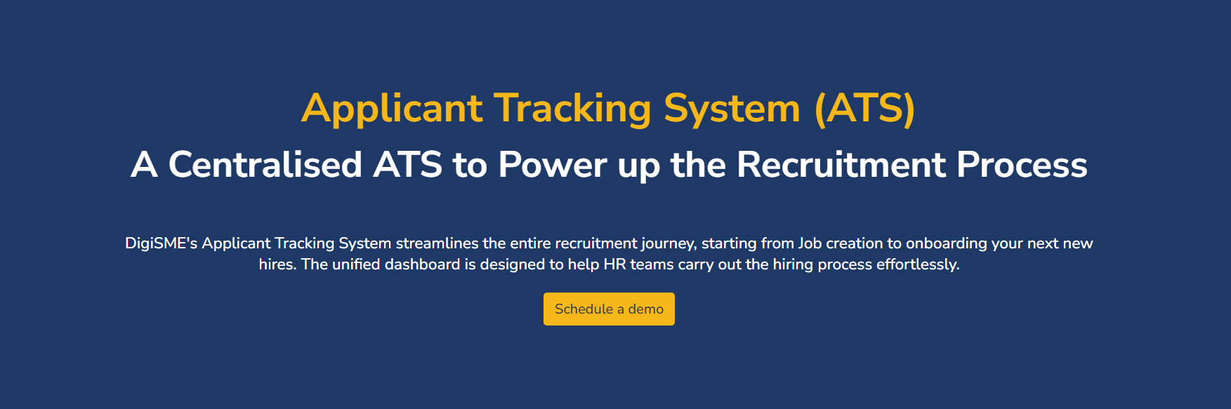 Applicant Tracking System Software | DigiSME India