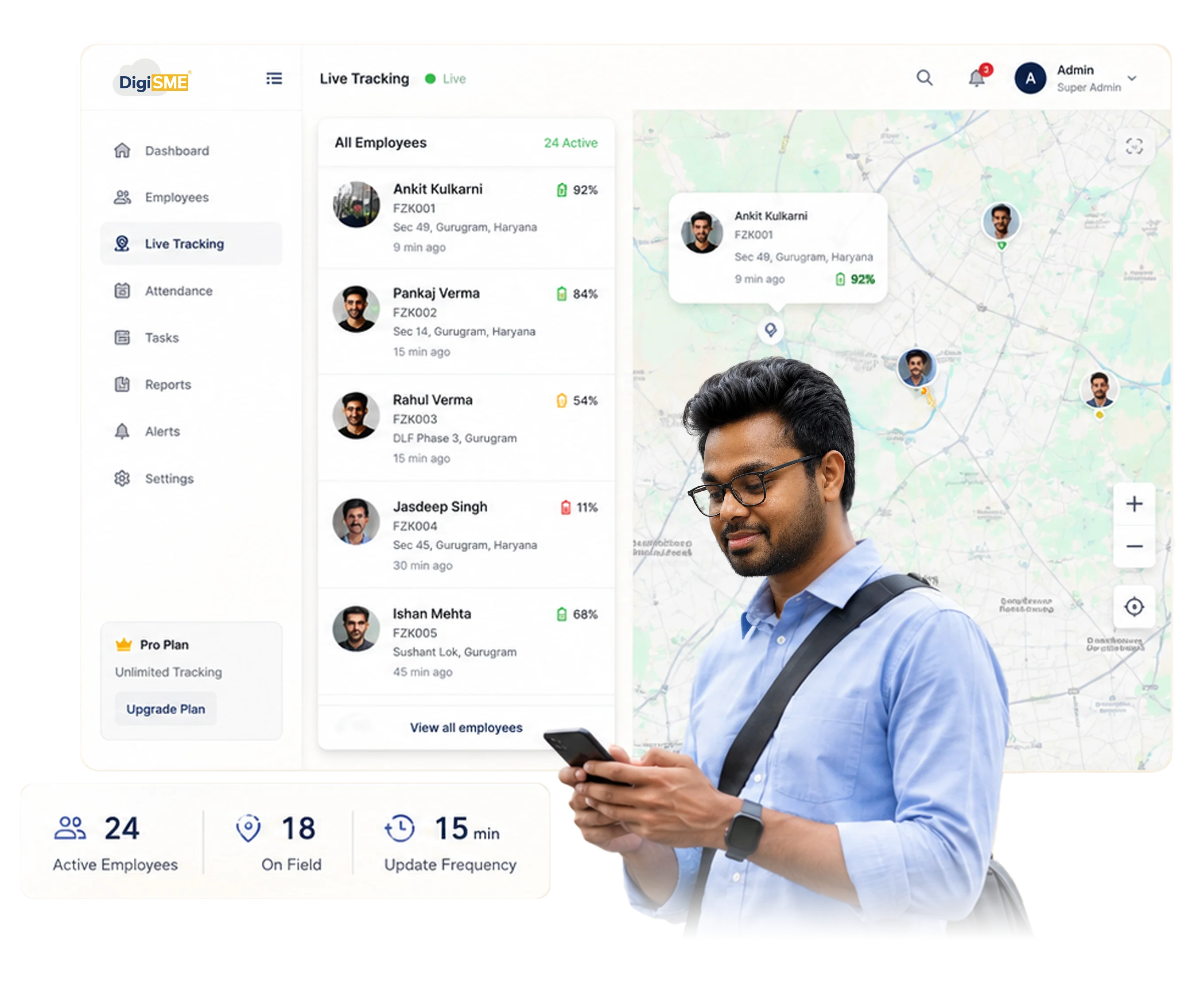 Employee Field Tracking Software banner
